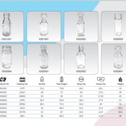 Clear Glass Sauce Bottles 15ml - 50ml
